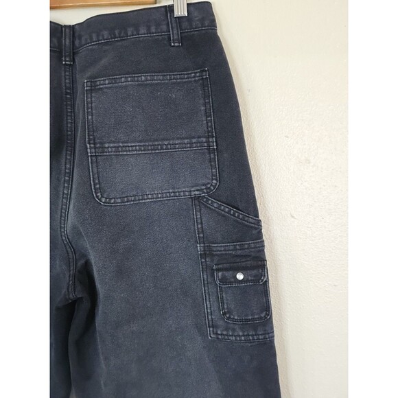 ELWOOD Industry Pant Size 32 Carpenter Utility Denim Jeans Black - Picture 6 of 13